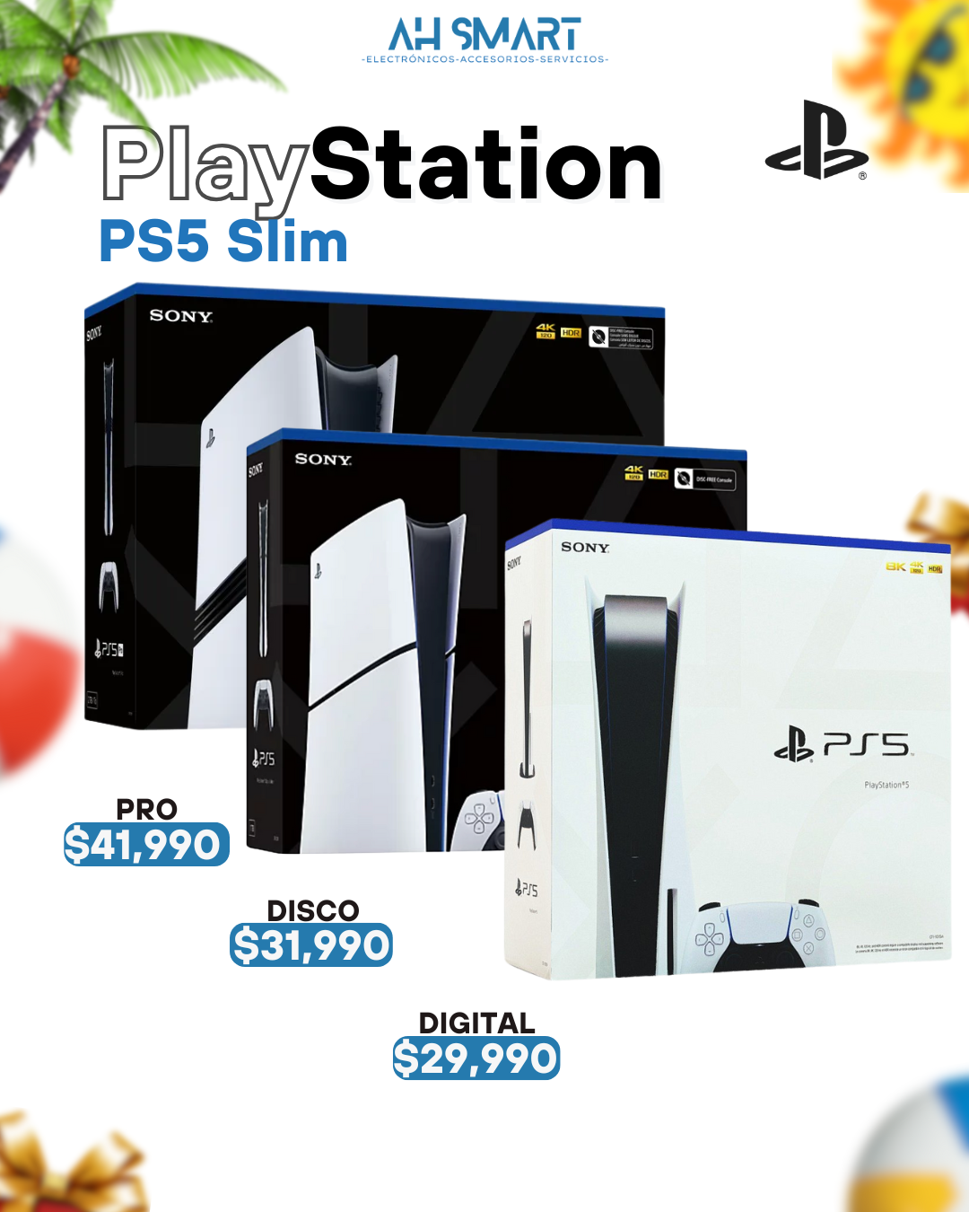consolas y videojuegos - Sony Ps5 Slim (Digital, Disco, Pro) Sellado Nuevos 0