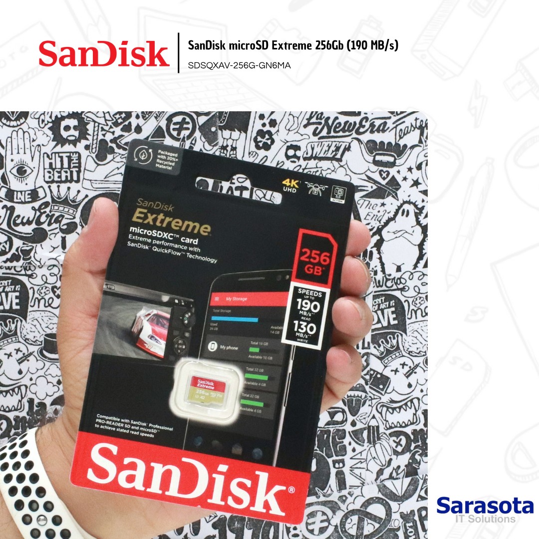 accesorios para electronica - MicroSD 256Gb SanDisk Extreme 190 MB/s 0