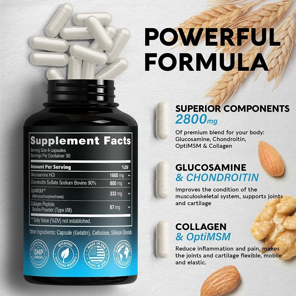 Salud y Equipamiento Médico - Glucosamina 2800 Mg Nutraharmon 1