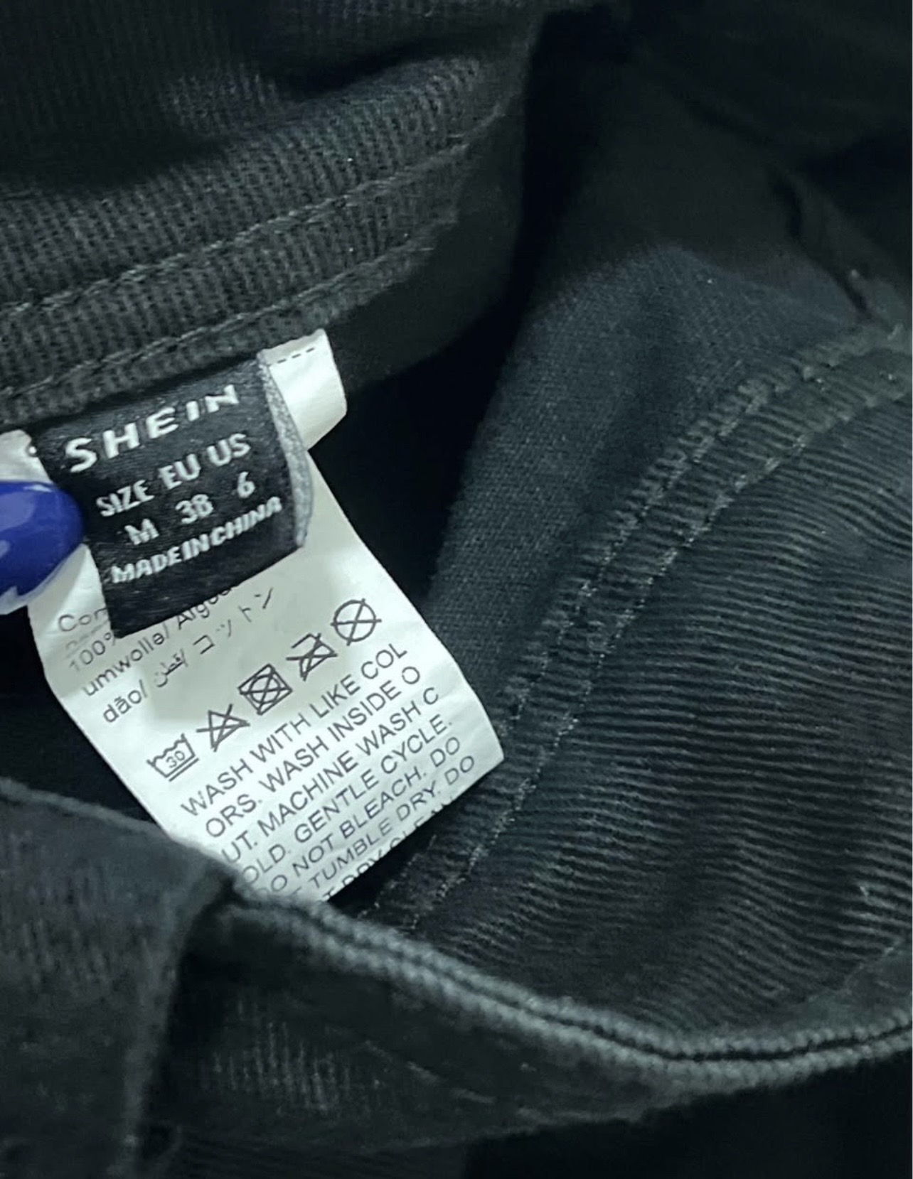 ropa para mujer - Jeans cargo negros de SHEIN – Talla M – NUEVOS 1