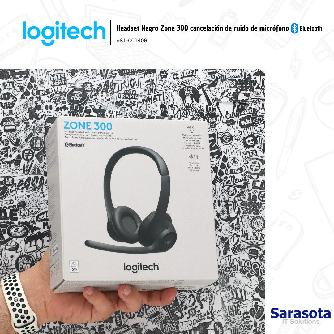 camaras y audio - Logitech Headset Zone 300 con micrófono Bluetooth  1