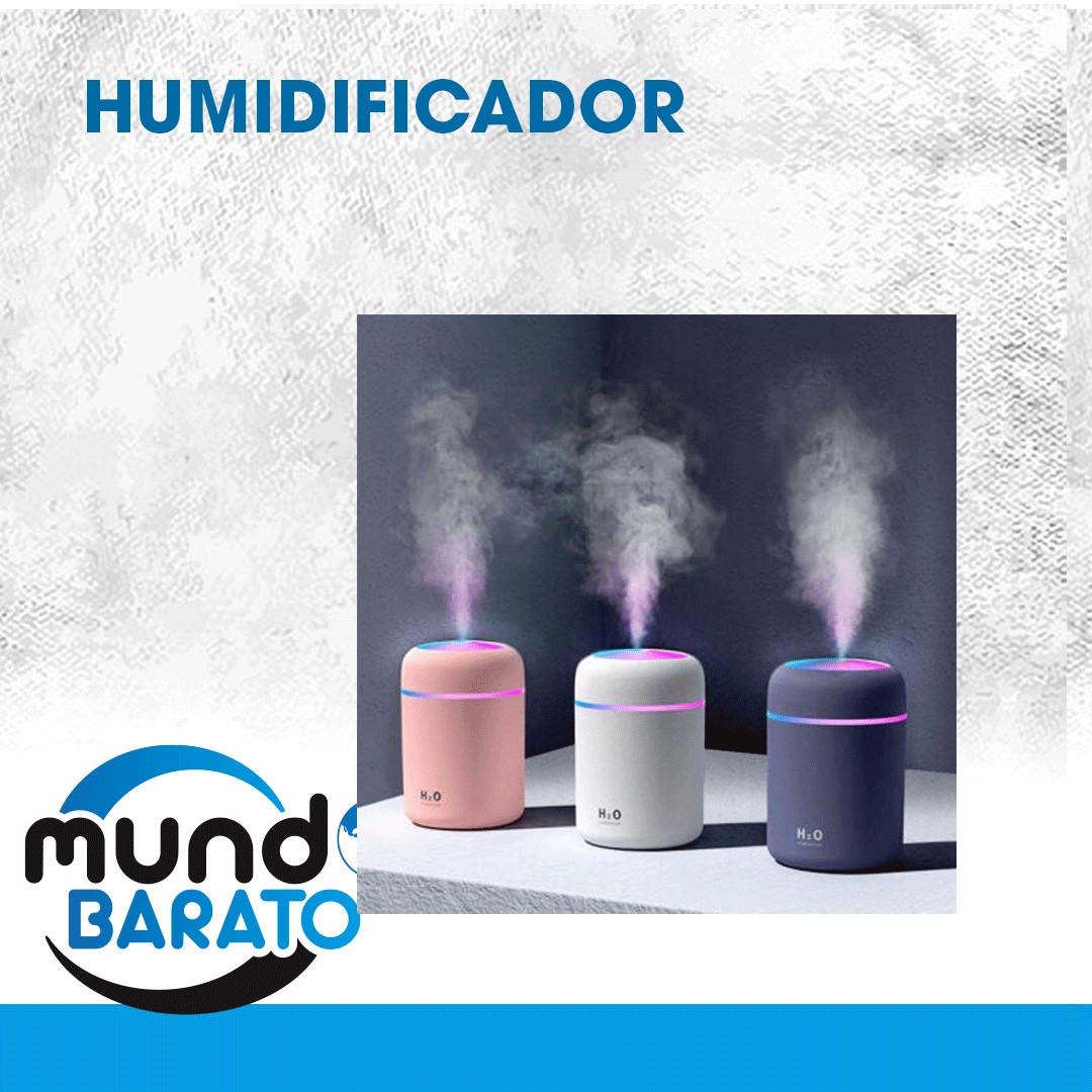 decoración y accesorios - Humidificador Difusor LED USB portátil de 300 ml  0