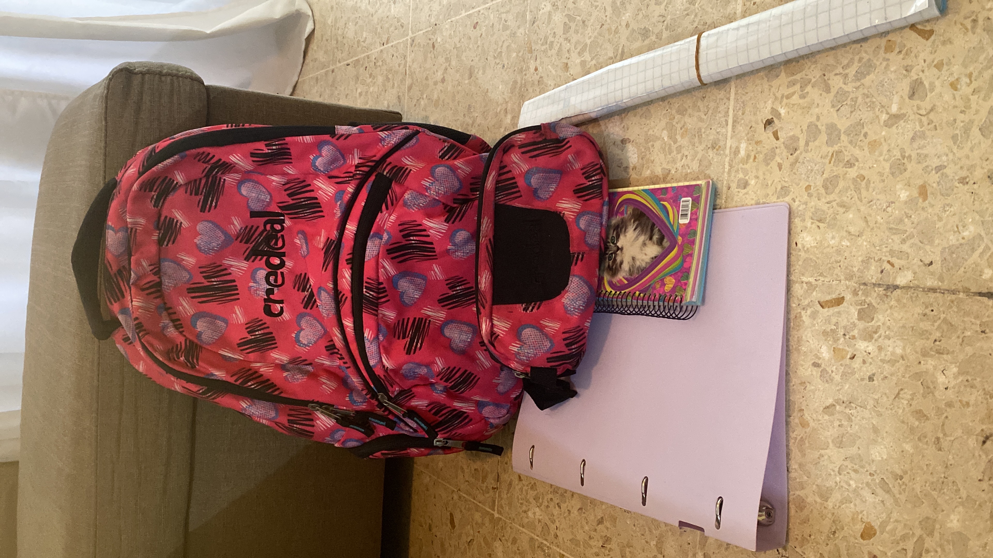 carteras y maletas -  Nueva mochila con cartuchera y otros accesorios 0