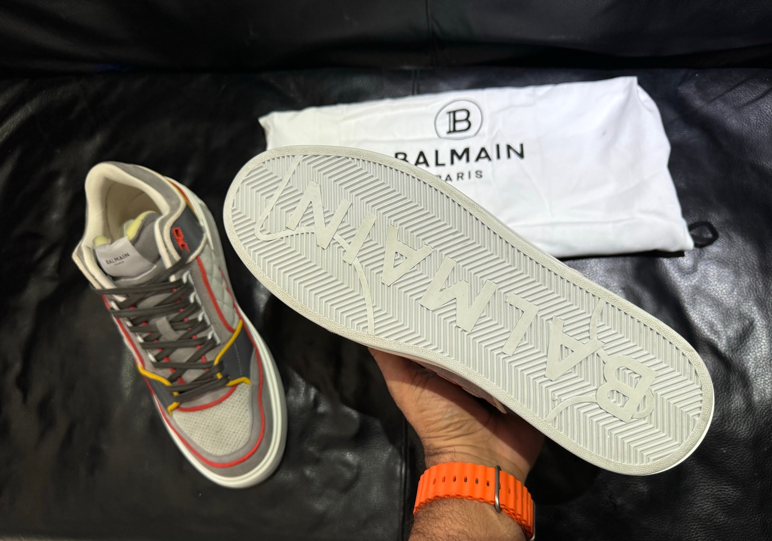zapatos para hombre - Tenis Balmain B Court Mid-Top Size 43EU| 10 US Nuevos, Originales, US$ 475 NEG 3