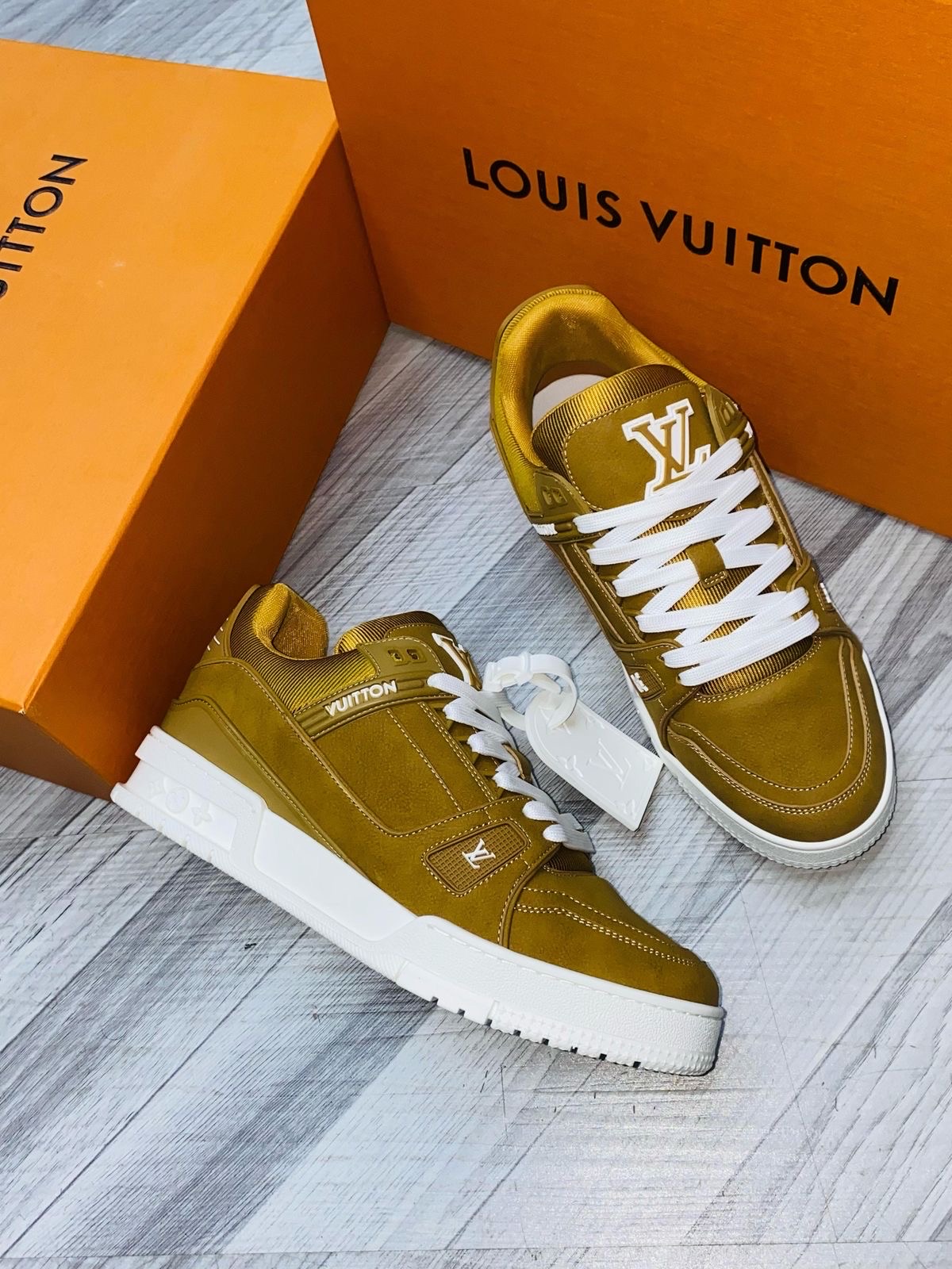zapatos unisex - Calzado Louis Vuitton LV Blanco White Tenis Teni Sneaker Sneakers 2K25 🐔 5