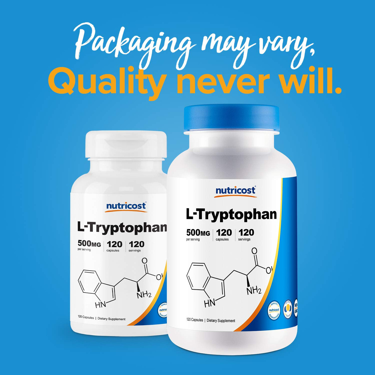 Salud y Equipamiento Médico - L-triptofano 500 Mg 120 Cap Nutricost 2