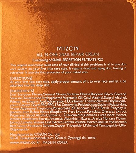 Salud y Equipamiento Médico - Mizon All In One Snail Repair Cream, 75 Gramos 6