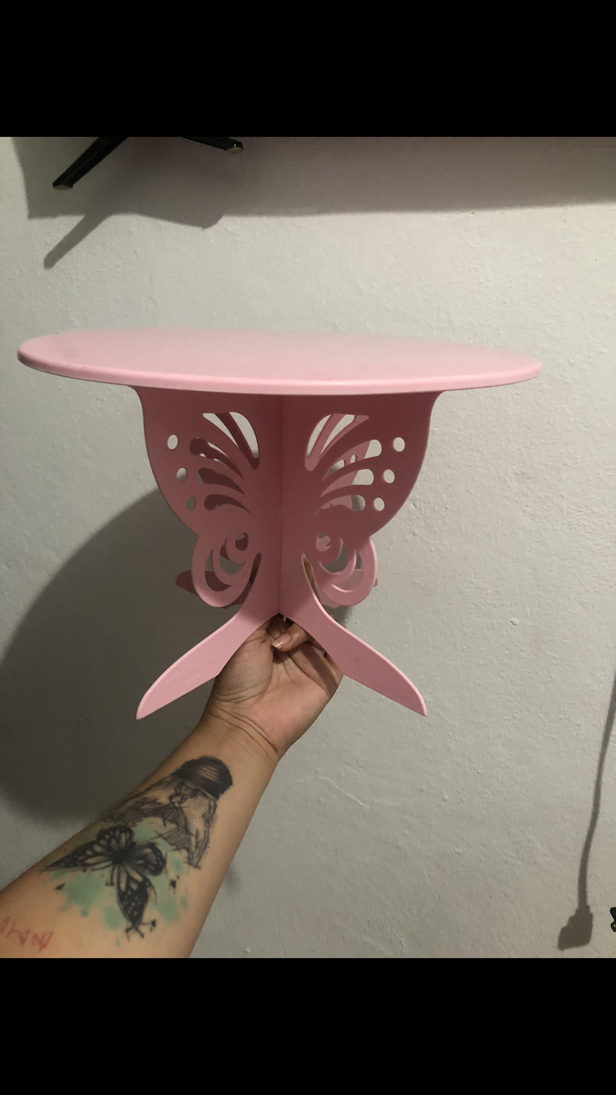 decoración y accesorios - Mariposa decorativa + repisa para cupcakes 2