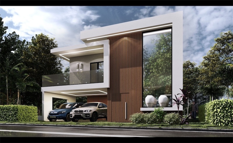 casas vacacionales y villas - Venta de villas con 400mts y  piscina en punta cana zona turística  6