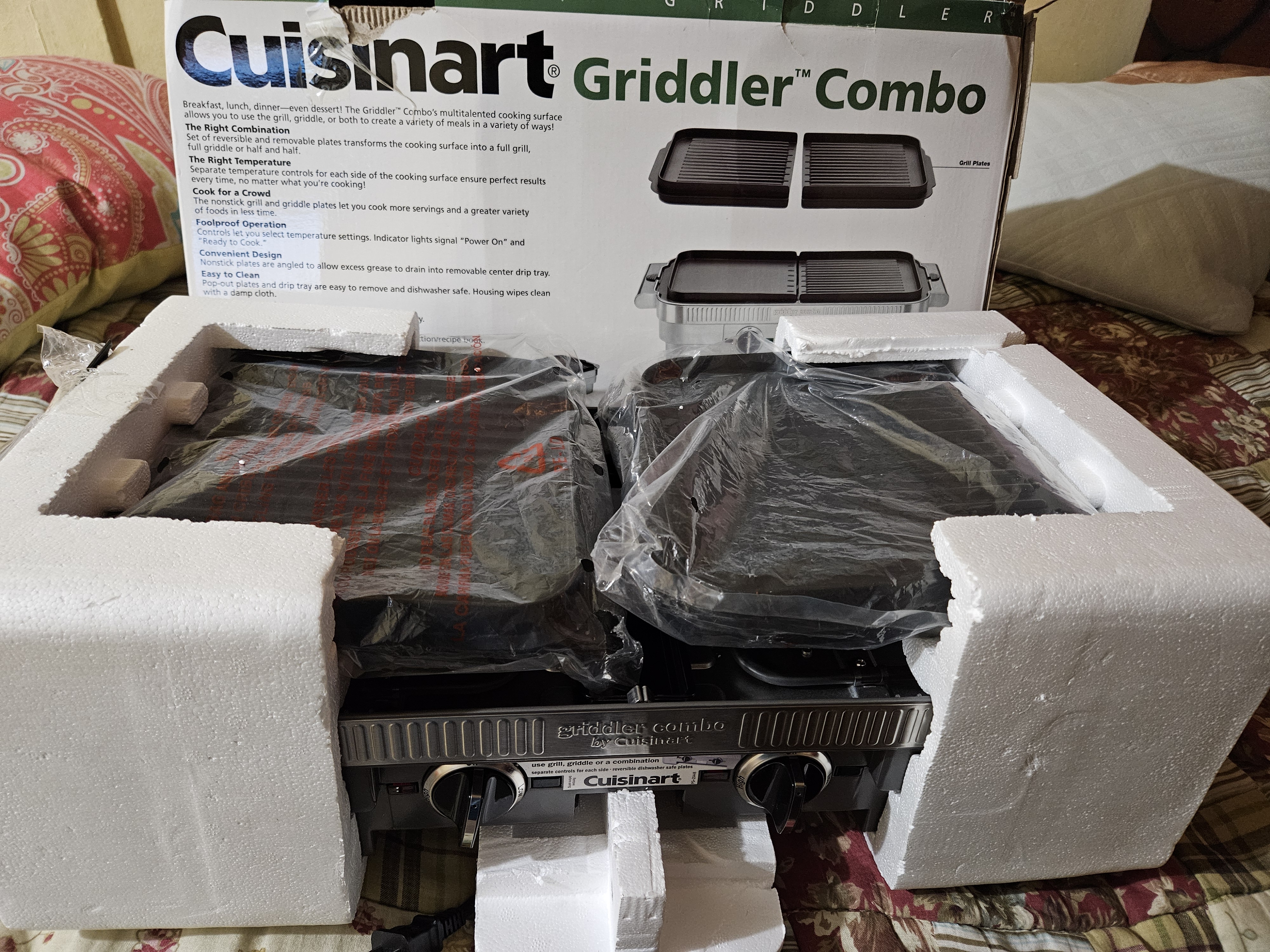 electrodomesticos - Cuisinart GR-55 Griddler Combo de Parrilla/plancha 4