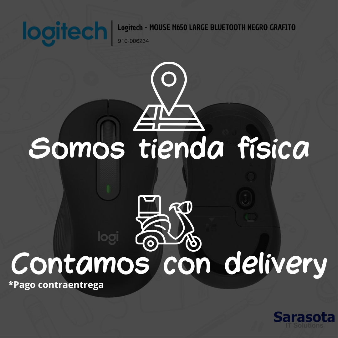 accesorios para electronica - Logitech - MOUSE M650 LARGE BLUETOOTH NEGRO GRAFIT 1