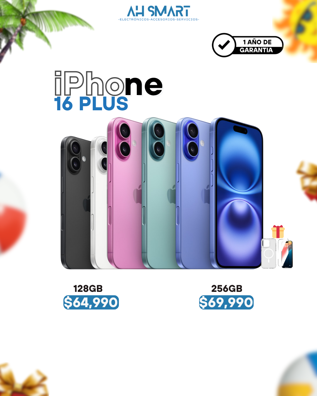 celulares y tabletas - iPhone 16 Plus 128GB 256GB Sellados Nuevos 0