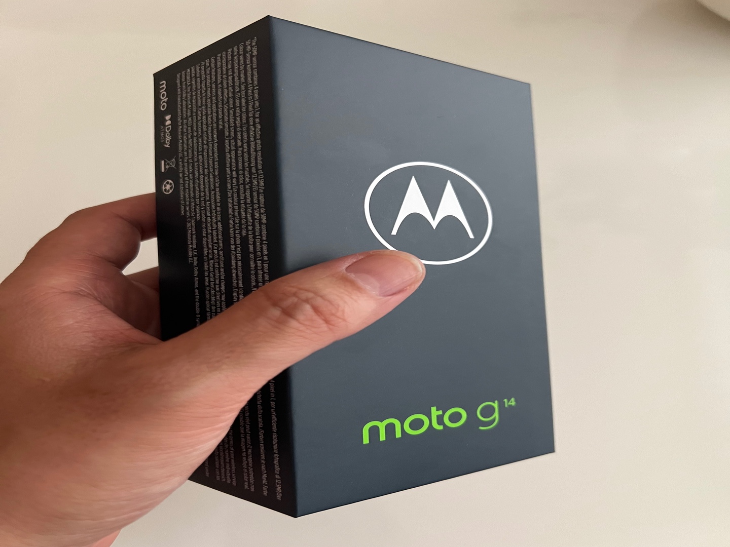 celulares y tabletas - Smartphone Motorola moto g14 steel gray 128 GB nuevo sellado 6