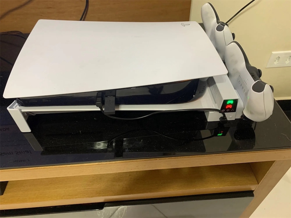 consolas y videojuegos - Base ventilador y carga de mandos vertical y horizontal para ps5 6