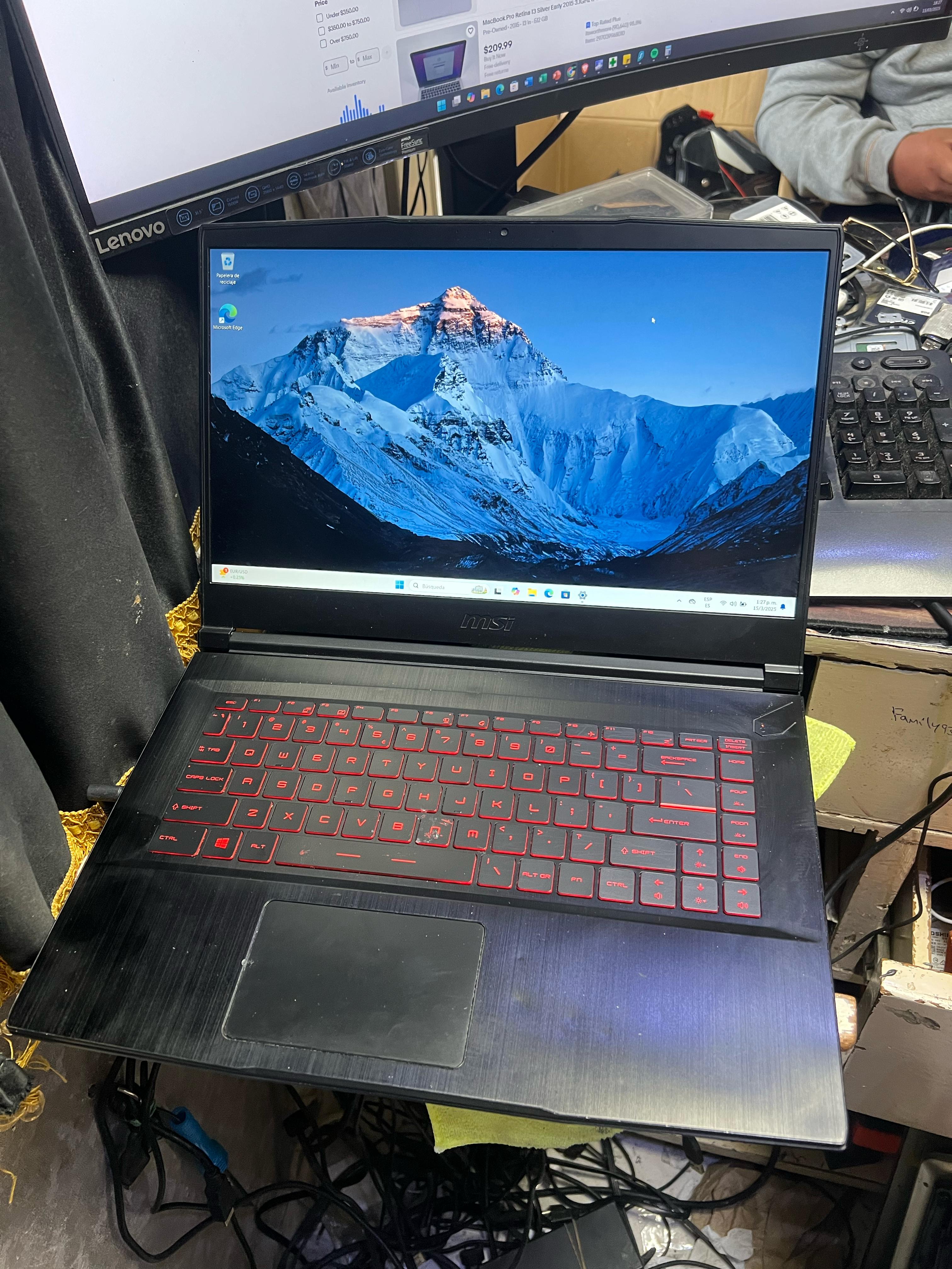 computadoras y laptops - LAPTOP GAMING MSI GF63 Thin 10SC  I5 10MA /GTX1650 0
