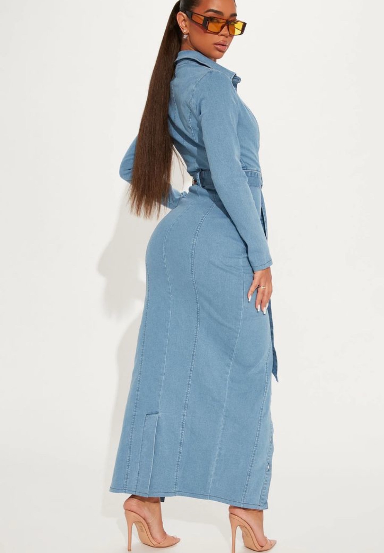 ropa para mujer - vestido jean fashion nova  5