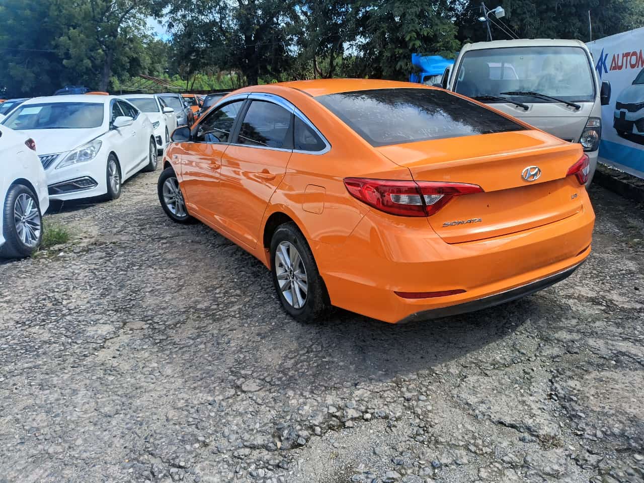 carros - HYUNDAI SONATA LF 2018 NARANJA 2
