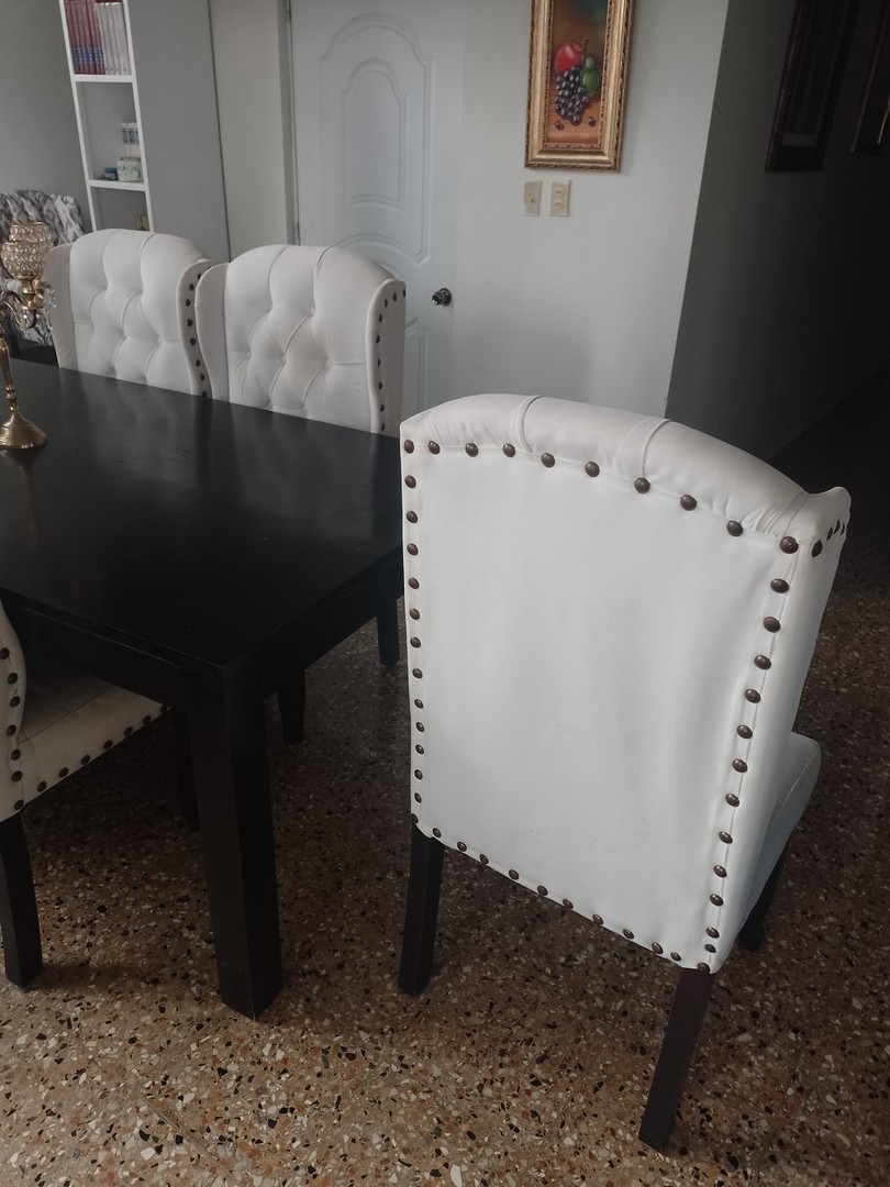 muebles y colchones - Juego de comedor de 6 sillas
 1