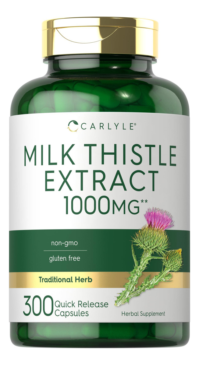 Salud y Equipamiento Médico - Cardo Mariano 1000mg | 300 Capsulas-carlyle 1