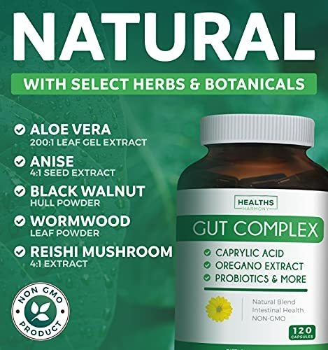 Salud y Equipamiento Médico - Candida Cleanse Complejo Intestinal Hierbas Naturales 120cap 3
