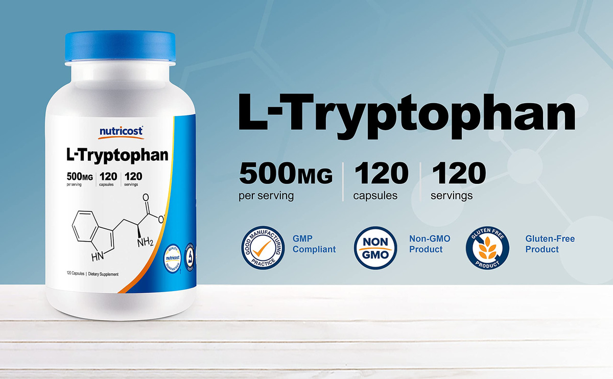 Salud y Equipamiento Médico - L-triptofano 500 Mg 120 Cap Nutricost 3