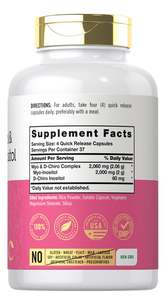 Salud y Equipamiento Médico - Myo-inositol Y D-chiro Inositol De Carlyle 1