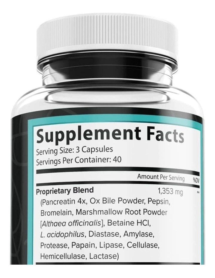 Salud y Equipamiento Médico - Enzimas Digestivas 120 Capsulas 1