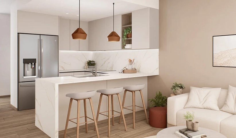 apartamentos - Proyecto en venta Punta Cana #24-873 un dormitorio, balcón, parqueo, ascensor.
 1