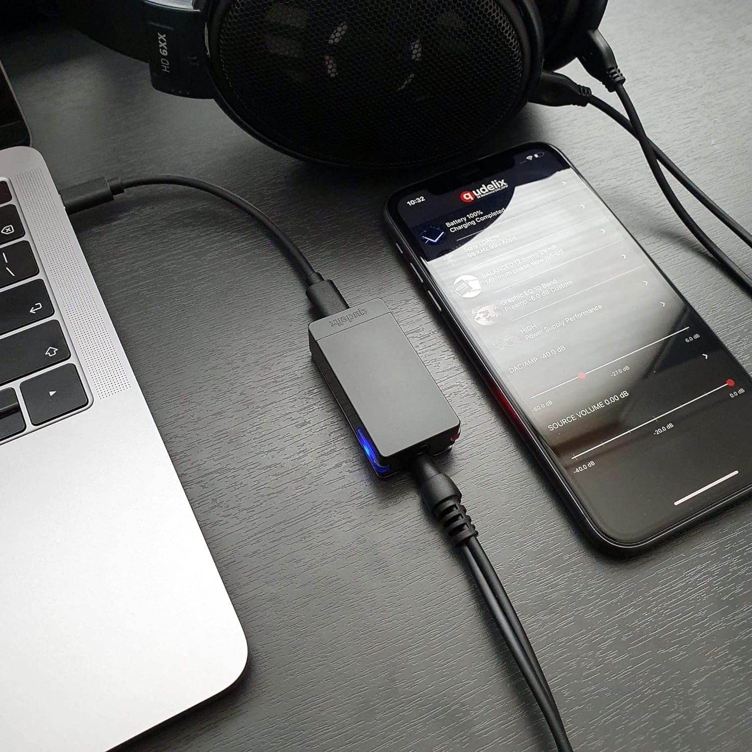 accesorios para electronica - Qudelix-5K Bluetooth USB DAC AMP (ES9219) LDAC, EQ 7