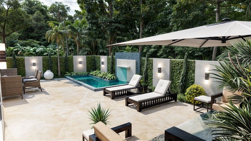 casas vacacionales y villas - Venta de villas con 400mts y  piscina en punta cana zona turística  7