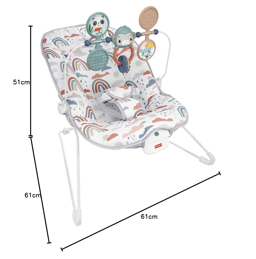 coches y sillas - Baby Bouncer Silla Mecedora con Vibración Fisher Price 1
