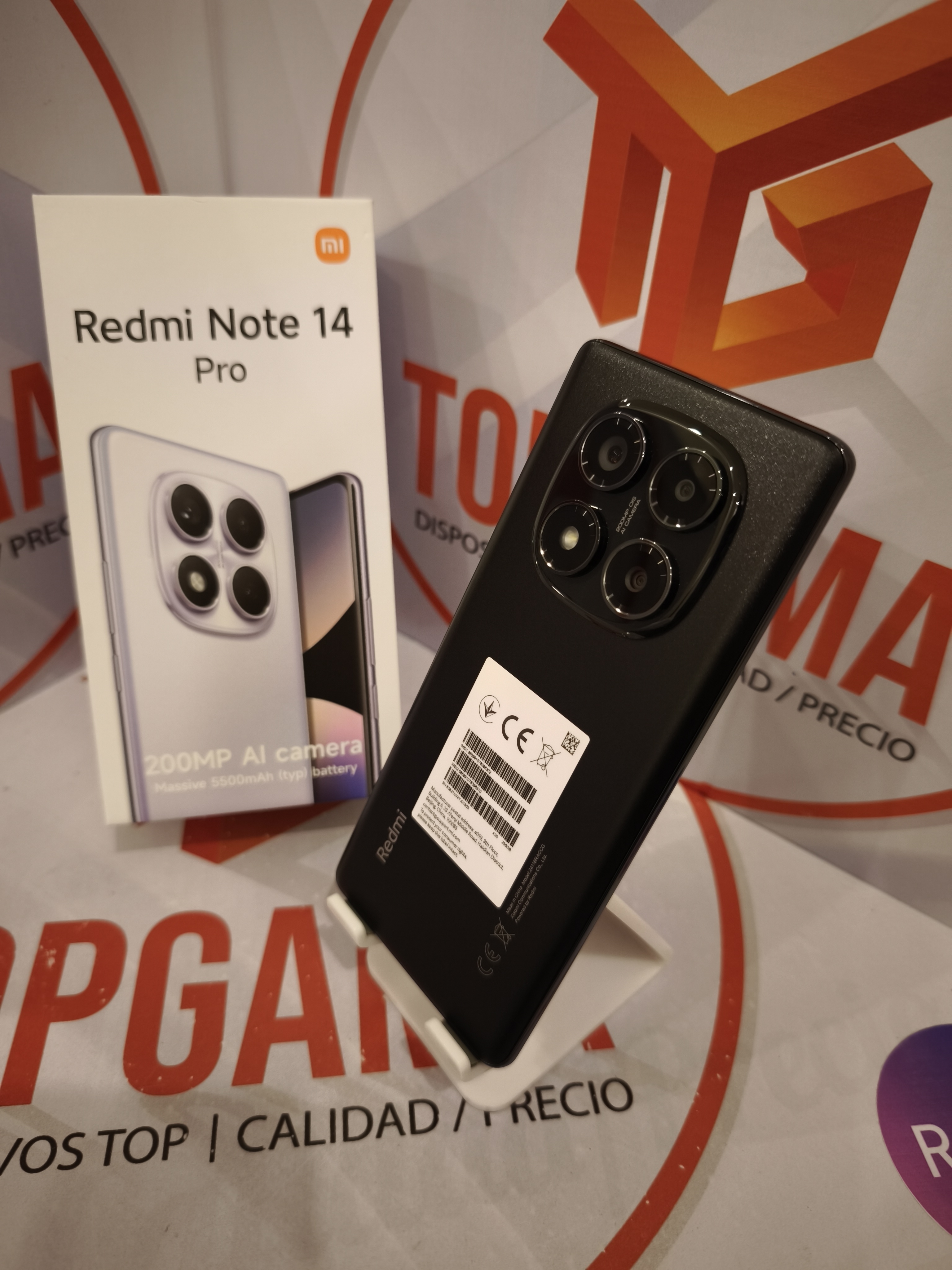 celulares y tabletas - REDMI NOTE 14 PRO 4G, 8GB RAM 256GB ROM  5