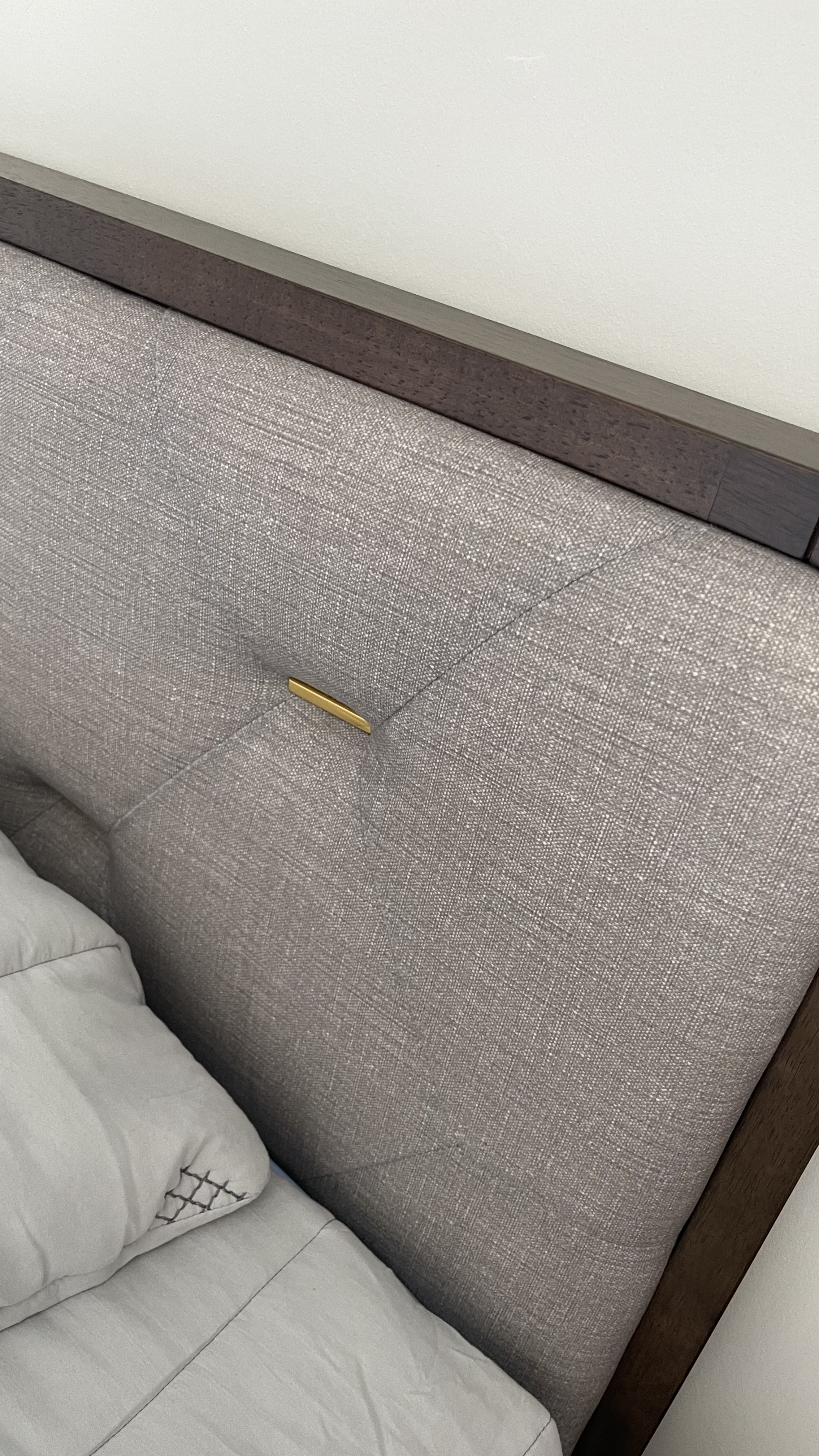 muebles y colchones - Cama Super King Pearly, Acabado En Madera y Gris. NO incluye colchón 1