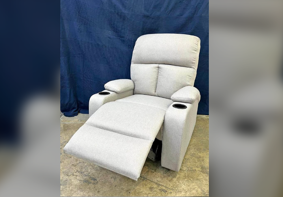 muebles y colchones - Sillon Reclinable en color gris.