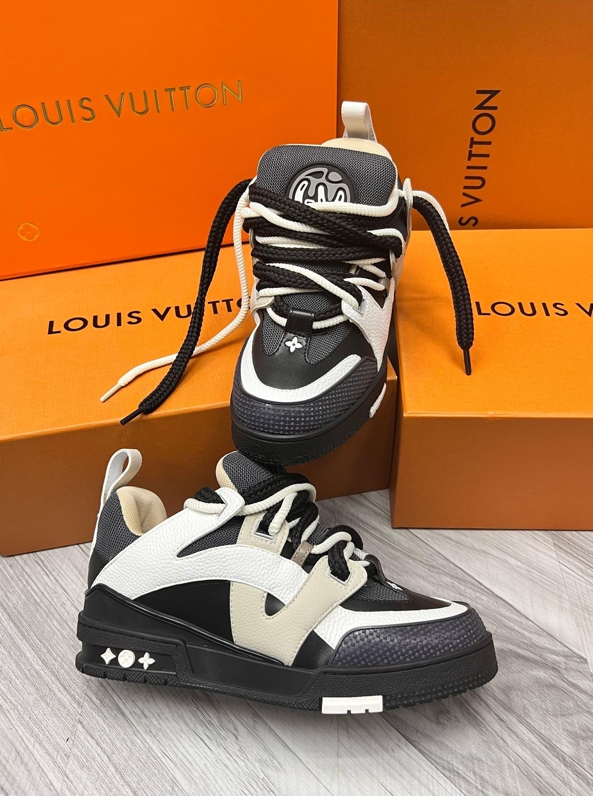 zapatos unisex - Calzado Louis Vuitton LV Blanco White Tenis Teni Sneaker Sneakers 2K25 🐔 7