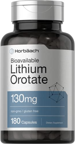 Salud y Equipamiento Médico - Orotato De Litio 130mg 180 Cap Horbaach 0