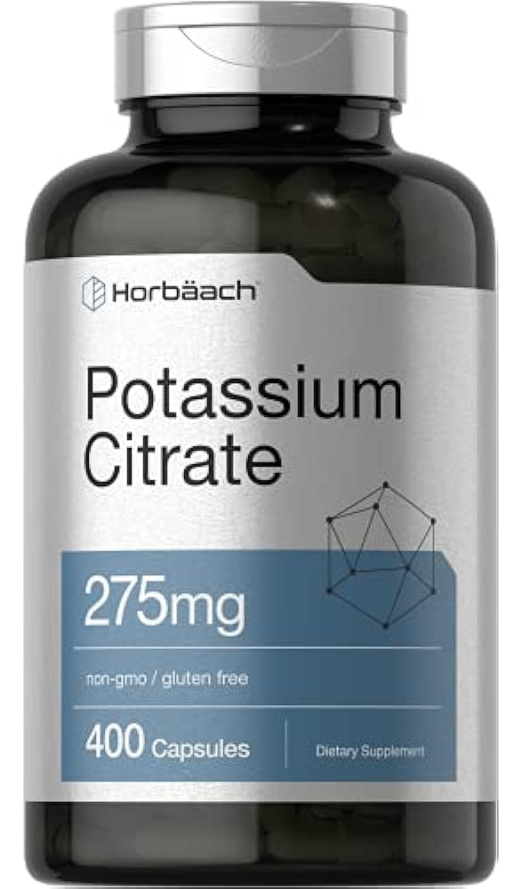 Salud y Equipamiento Médico - Suplemento De Citrato De Potasio 275 Mg  400 Cápsulas 0