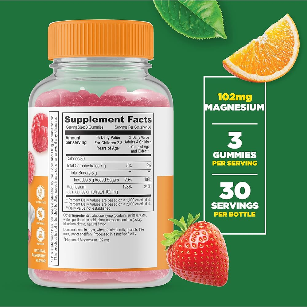 Salud y Equipamiento Médico - Citrato De Magnesio  Para Niños  Sabor Natural 1