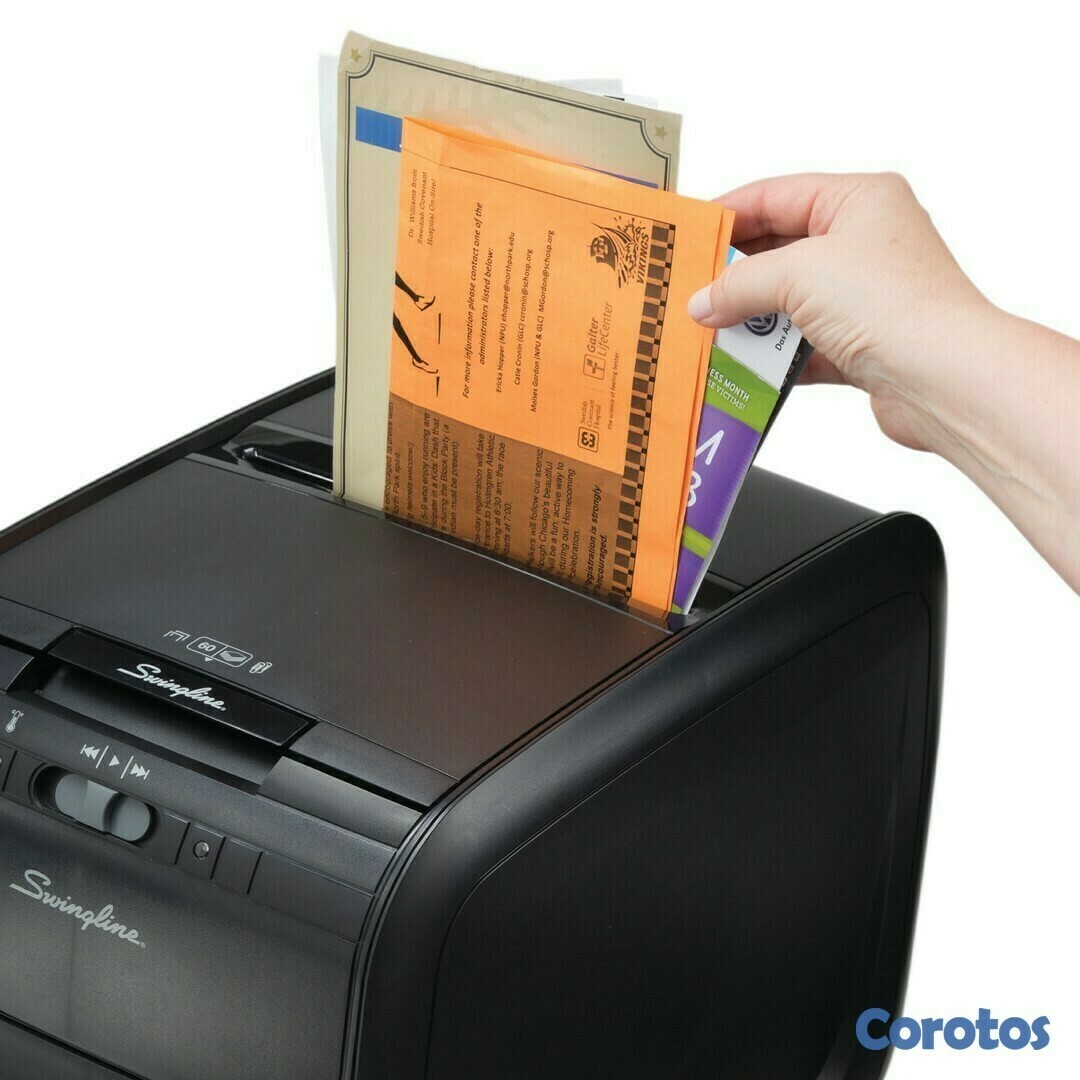 computadoras y laptops - Trituradora de papel,GBC  alimentación automática,  60 hojas 4