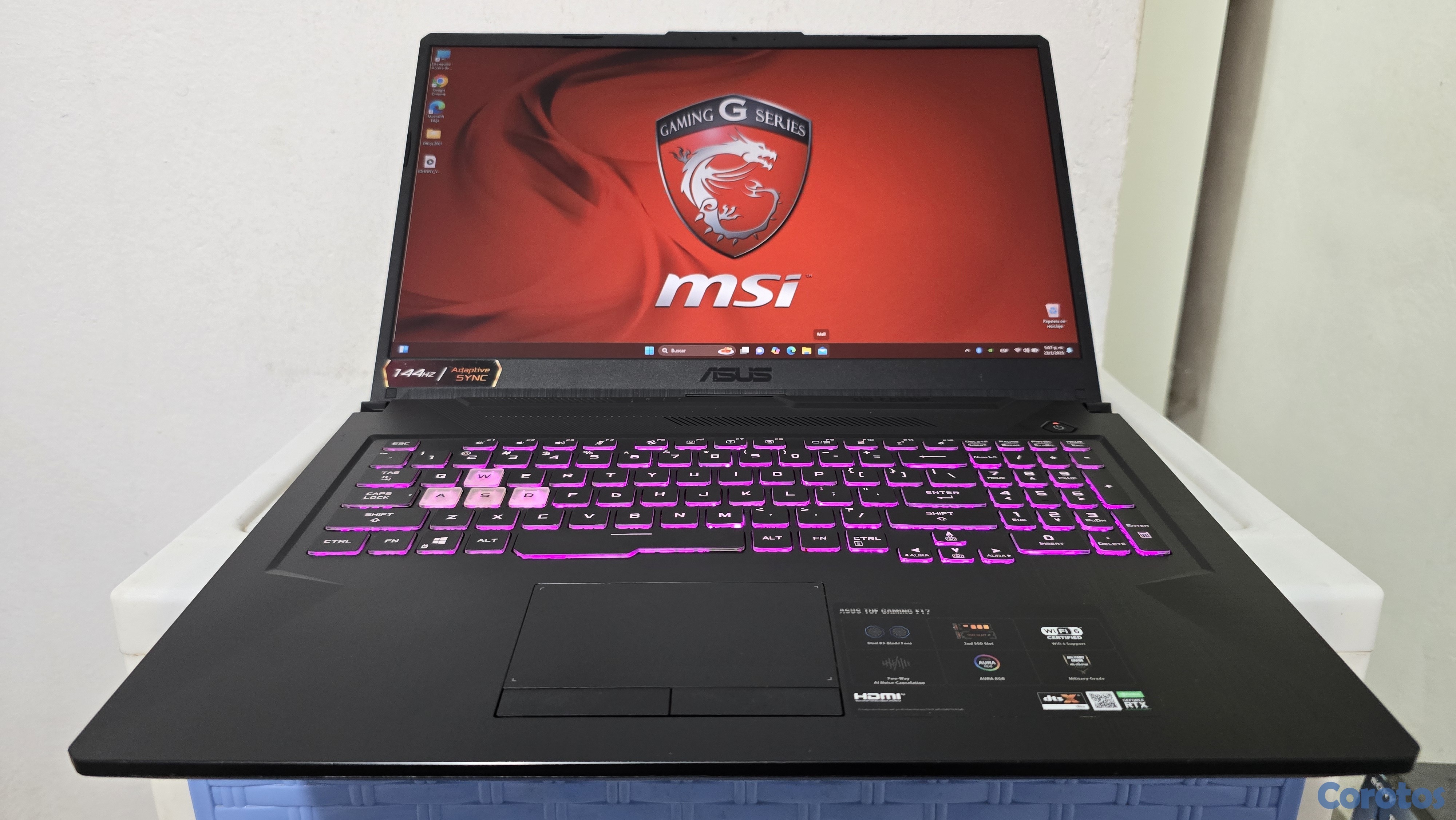 computadoras y laptops - asus Gamer 17.3 Pulg Core i5 11va Gen Ram 16gb Disco 512gb Nvidea Rtx 3050Ti 4gb 1