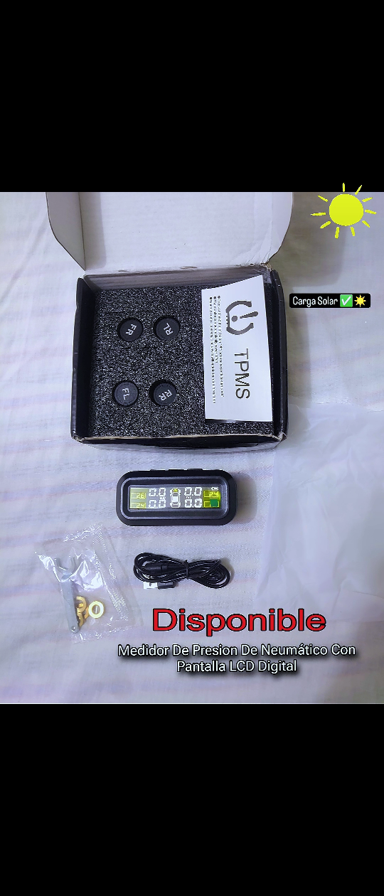 accesorios para vehiculos - Medidor De Presion De Neumático Con Pantalla LCD Digital