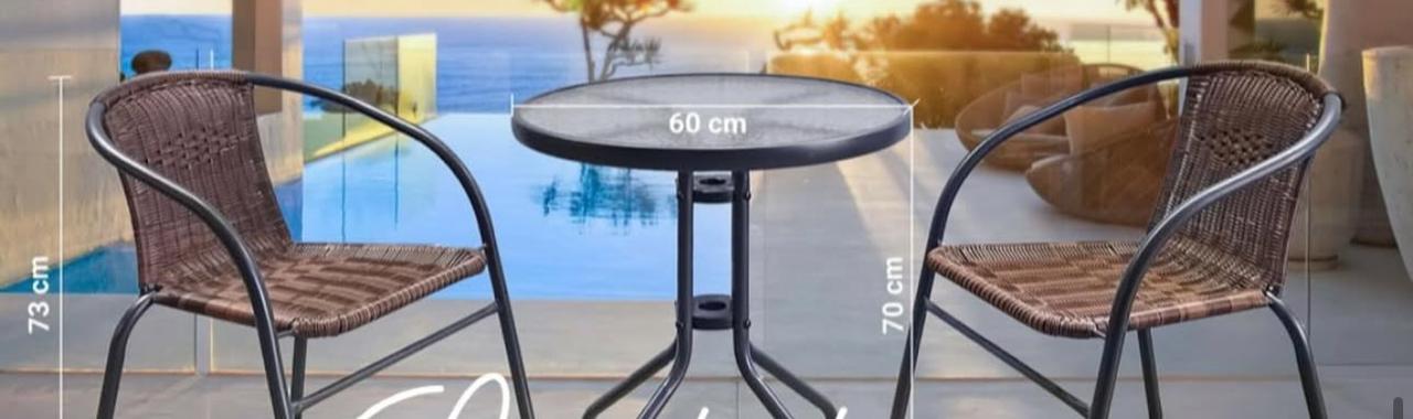 muebles y colchones - Juego de Terraza de 4 Sillas 0