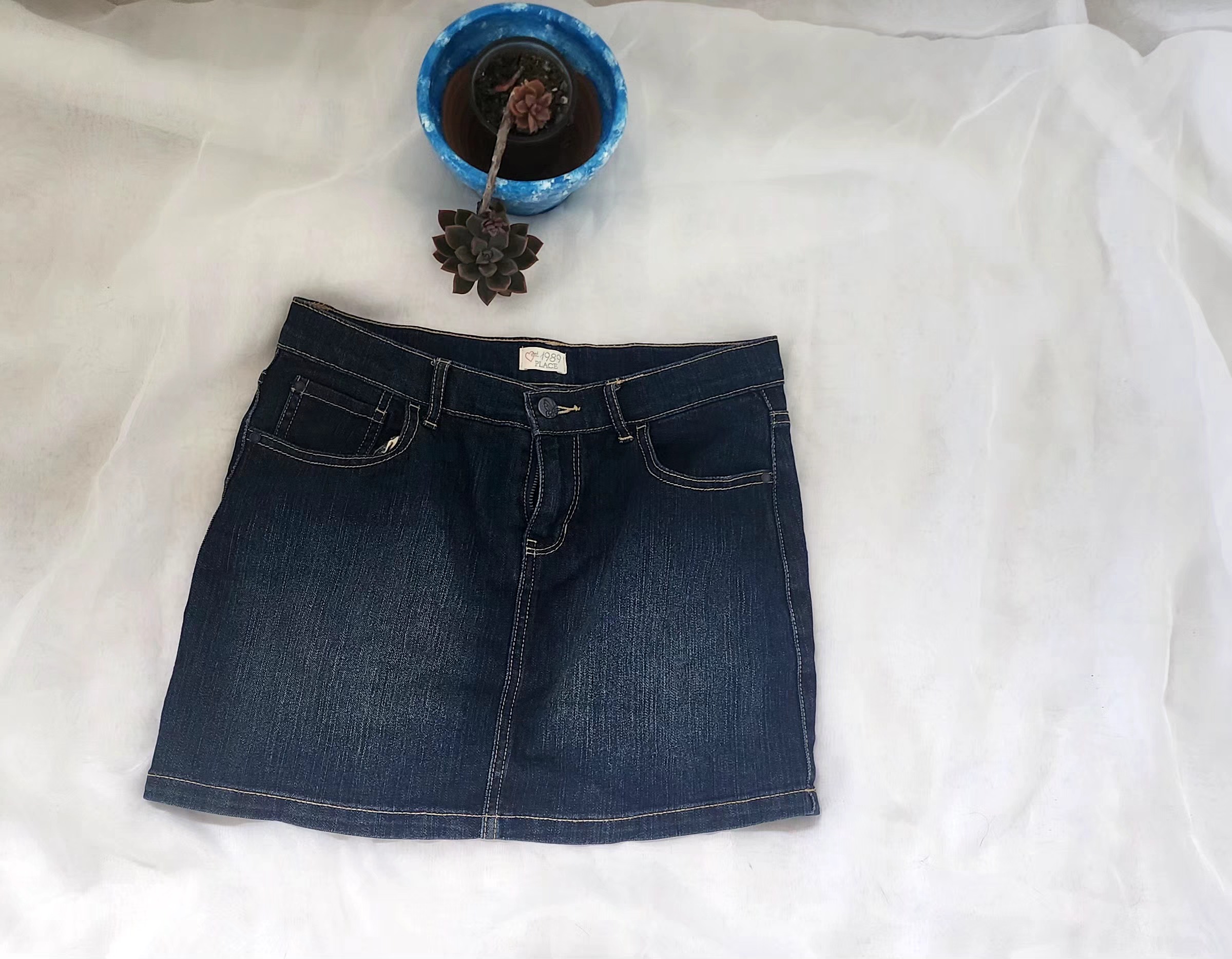 ropa para mujer - Falda corta jeans  1
