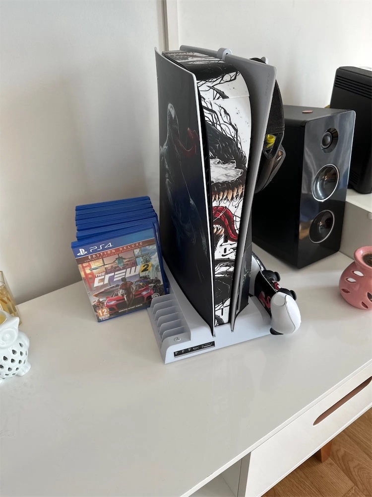 consolas y videojuegos - Base ventilador y carga de mandos vertical y horizontal para ps5 8