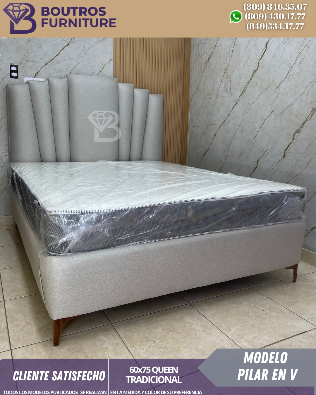 muebles y colchones - MODE PILAR ESCALONADO EN V 0