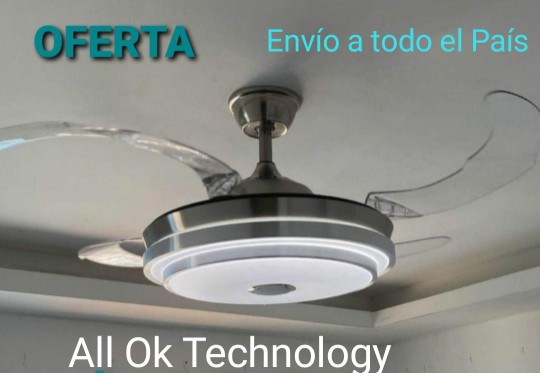 aires acondicionados y abanicos - Super Especial Abanicos Lámparas De Led Y Bluetooth Con Control Remoto