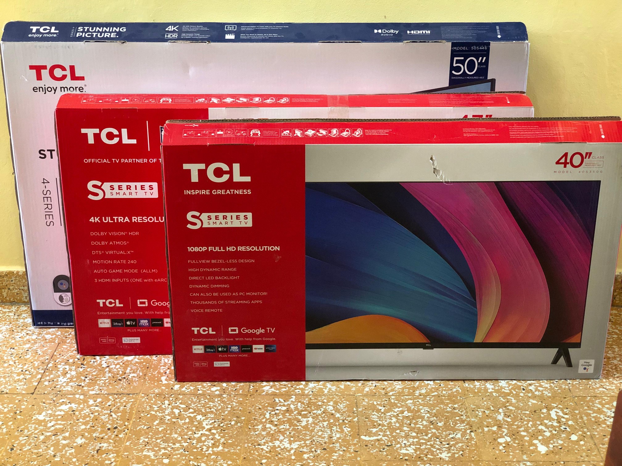 tv - TCL Google TV de 40,43 y 50 pulgadas 4k UHD HDR 2
