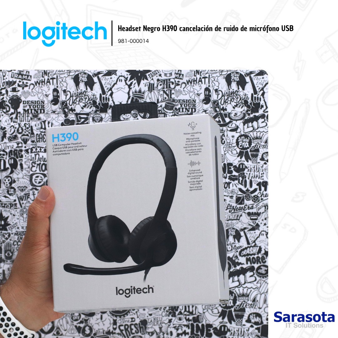 camaras y audio -  Logitech Headset H390 audífonos con micrófonos  0