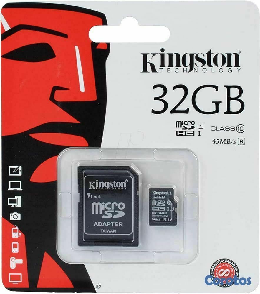 accesorios para electronica - Memoria Micro SD de 32 GB con adaptador. 1