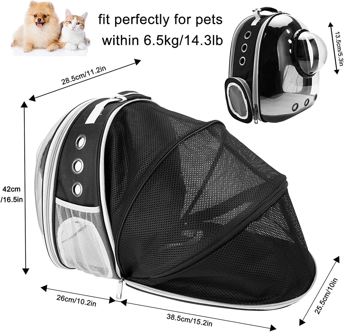 animales y mascotas - Mochila para gatos, bolsa de burbujas para perros, mochila para perros pequeños  3